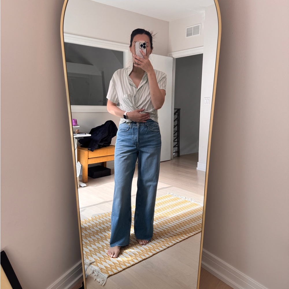 Rag & bone jeans size 27 maya high rise wide leg.